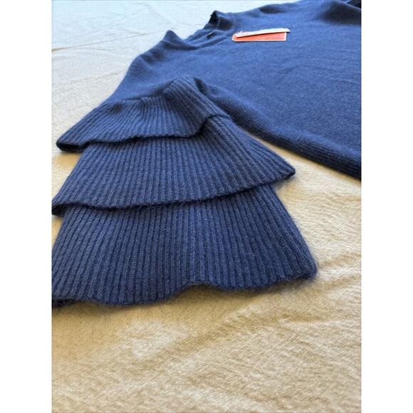 NWT GIANNI BINI Women's Sweater Long Sleeve Blue Butterfly Size Medium - Picture 4 of 10